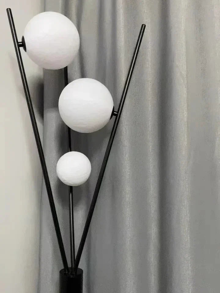 Modern Tripod Floor Lamp - Stylish 3D Moon Design for Any Room 3