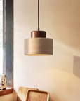 Natural Travertine Pendant Light - Adjustable, Dimmable Elegance 1