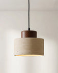 Natural Travertine Pendant Light - Adjustable, Dimmable Elegance 3