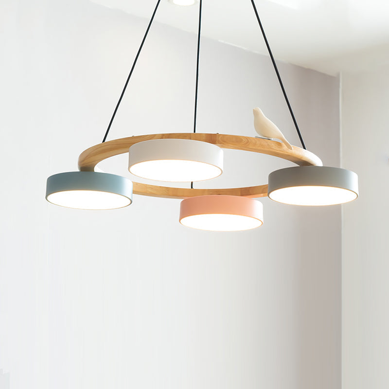 Nature-Inspired LED Chandelier - Adjustable Height &amp; Warm Illumination 12