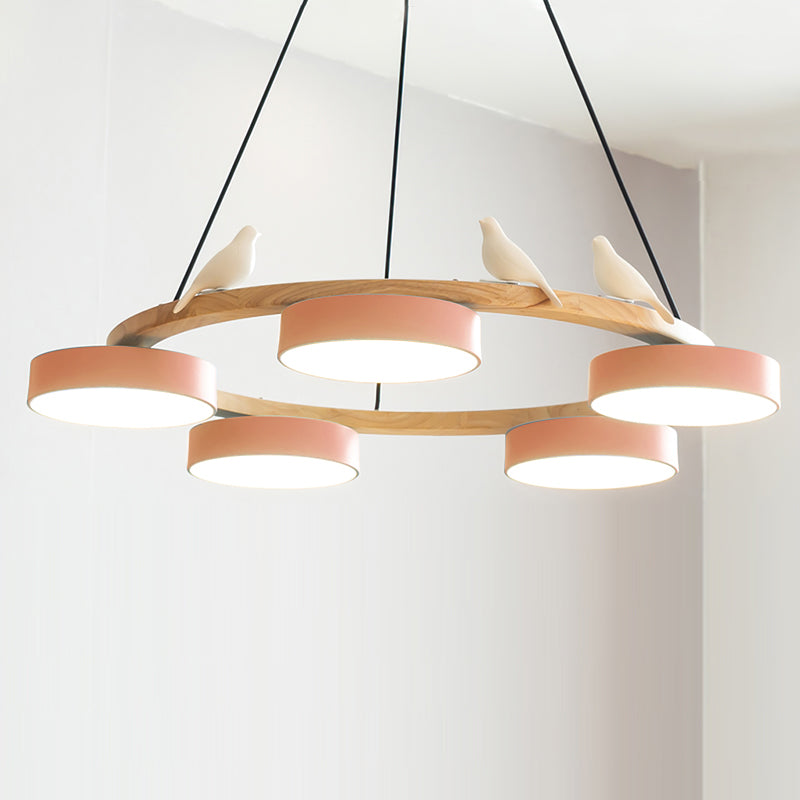 Nature-Inspired LED Chandelier - Adjustable Height &amp; Warm Illumination 15