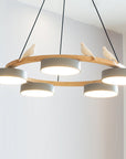 Nature-Inspired LED Chandelier - Adjustable Height & Warm Illumination 17