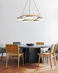 Nature-Inspired LED Chandelier - Adjustable Height & Warm Illumination 8