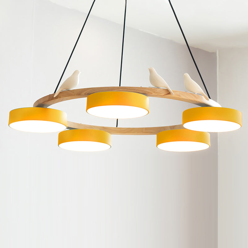 Nature-Inspired LED Chandelier - Adjustable Height &amp; Warm Illumination 9