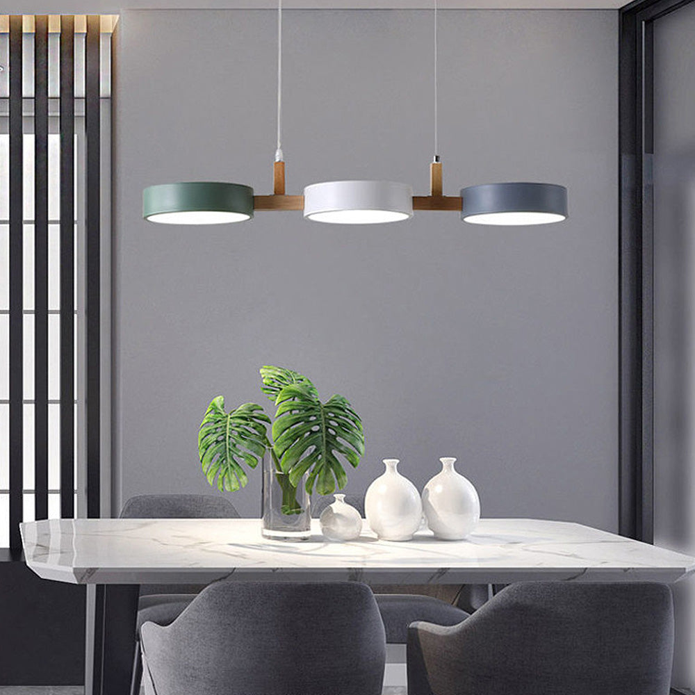 Nordic Flush Ceiling Light - Modern Iron &amp; Wood Design for Elegance 10