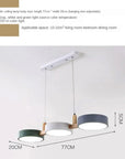 Nordic Flush Ceiling Light - Modern Iron & Wood Design for Elegance 1