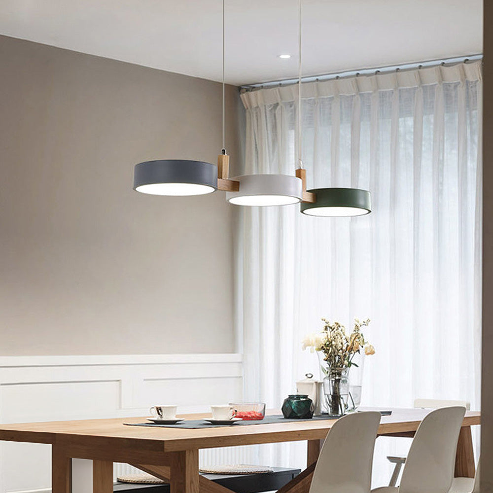 Nordic Flush Ceiling Light - Modern Iron &amp; Wood Design for Elegance 2