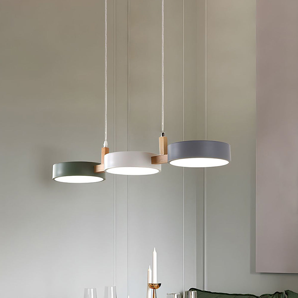 Nordic Flush Ceiling Light - Modern Iron &amp; Wood Design for Elegance 3