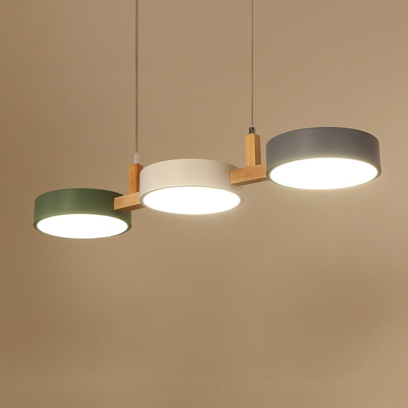 Nordic Flush Ceiling Light - Modern Iron &amp; Wood Design for Elegance 4