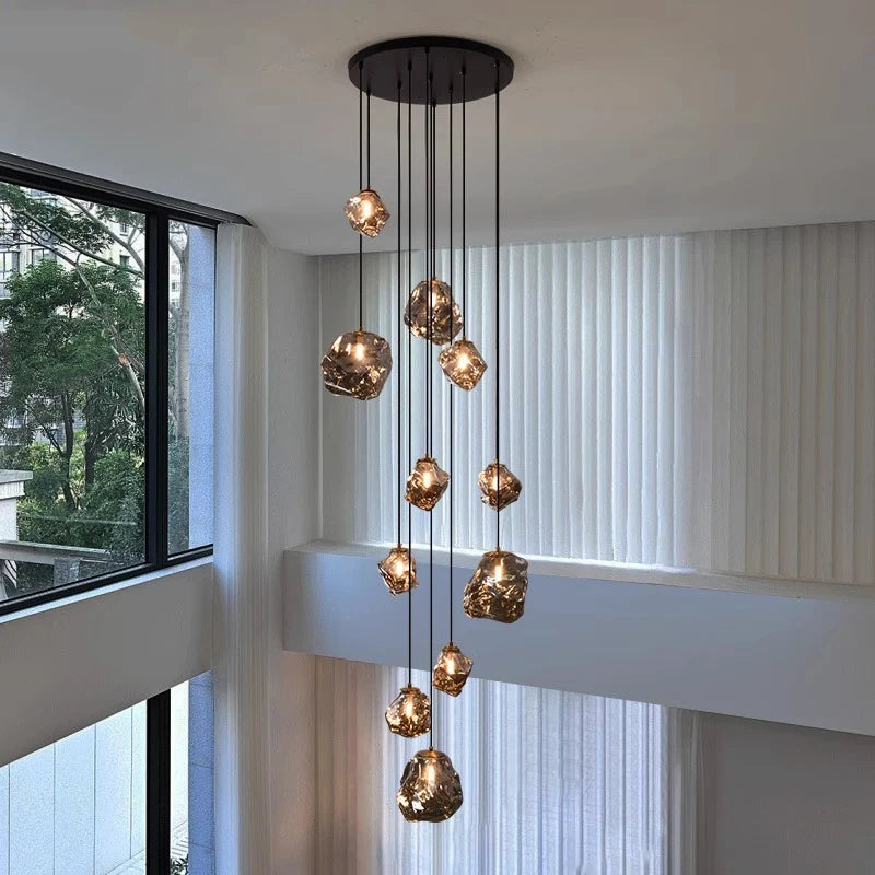 Nordic Villa Chandelier - Adjustable LED Lighting for Modern Spaces 1