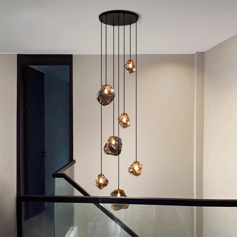 Nordic Villa Chandelier - Adjustable LED Lighting for Modern Spaces 2