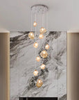 Nordic Villa Chandelier - Adjustable LED Lighting for Modern Spaces 3