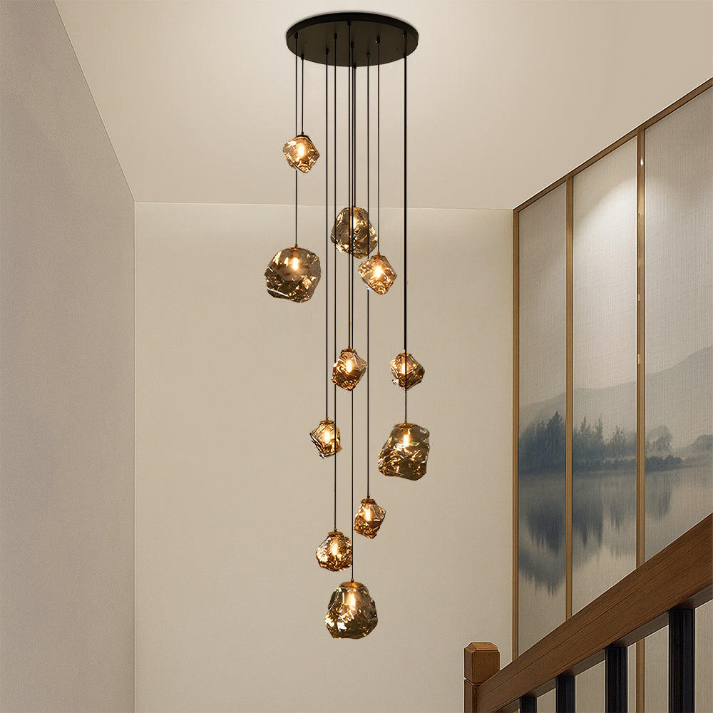 Nordic Villa Chandelier - Adjustable LED Lighting for Modern Spaces 4