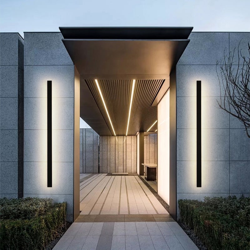 Outdoor Wall Lamp - Minimalist Design with Waterproof LED Options 0