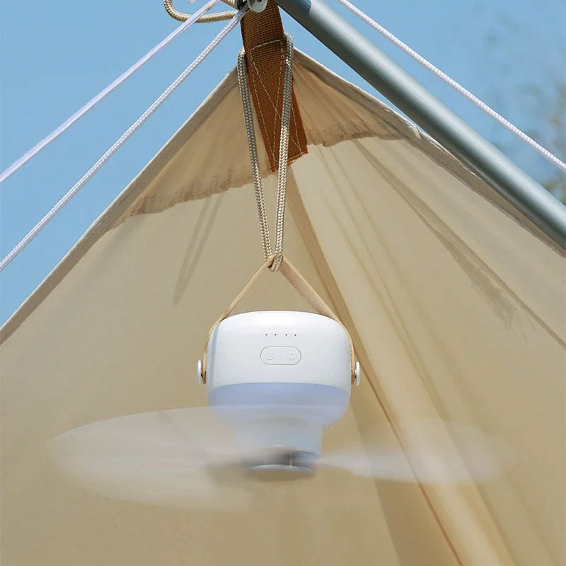 Portable Mini Ceiling Fan - 4 Speed Settings &amp; LED Light 1