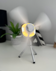 Portable Mini Ceiling Fan - 4 Speed Settings & LED Light 2