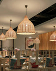 Rattan Pendant Light - Rustic Charm with Easy Installation 0