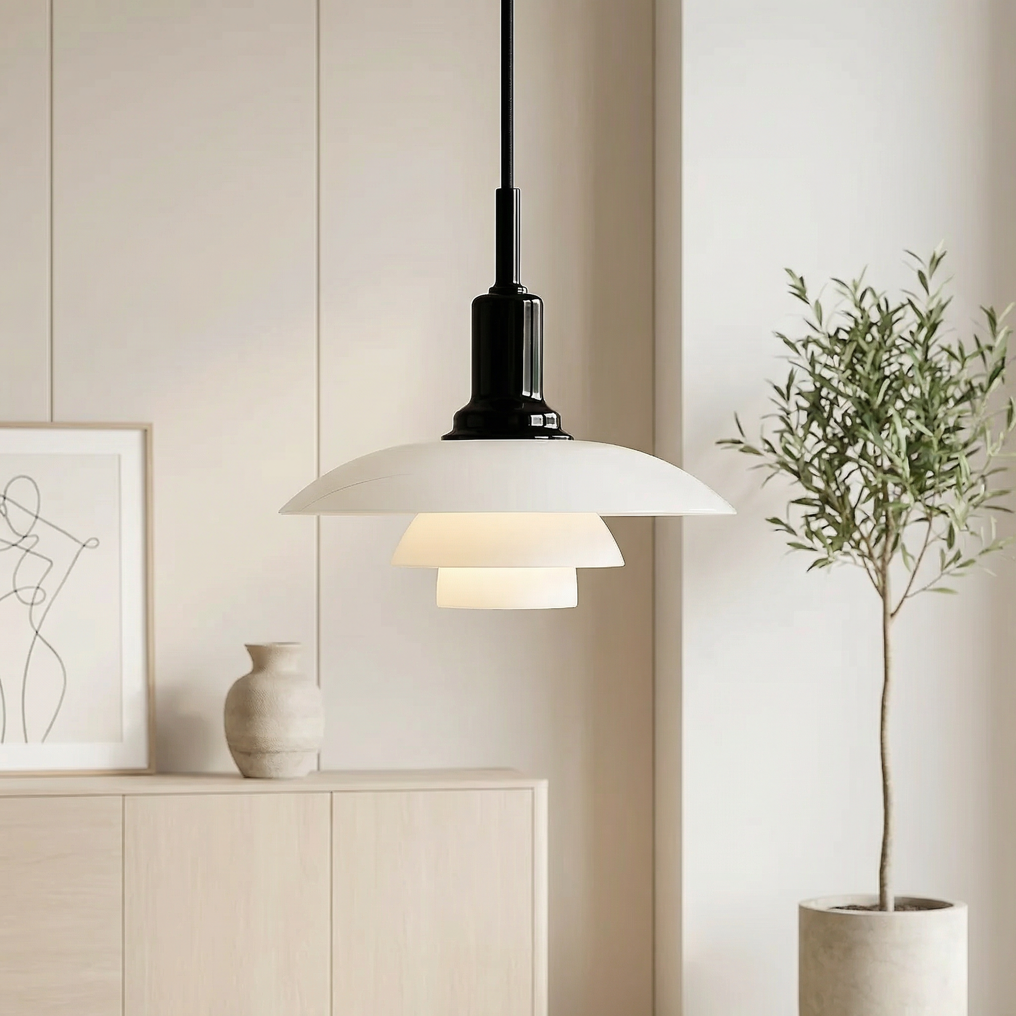 Scandinavian Pendant Light - Adjustable Modern Design for Any Space 1