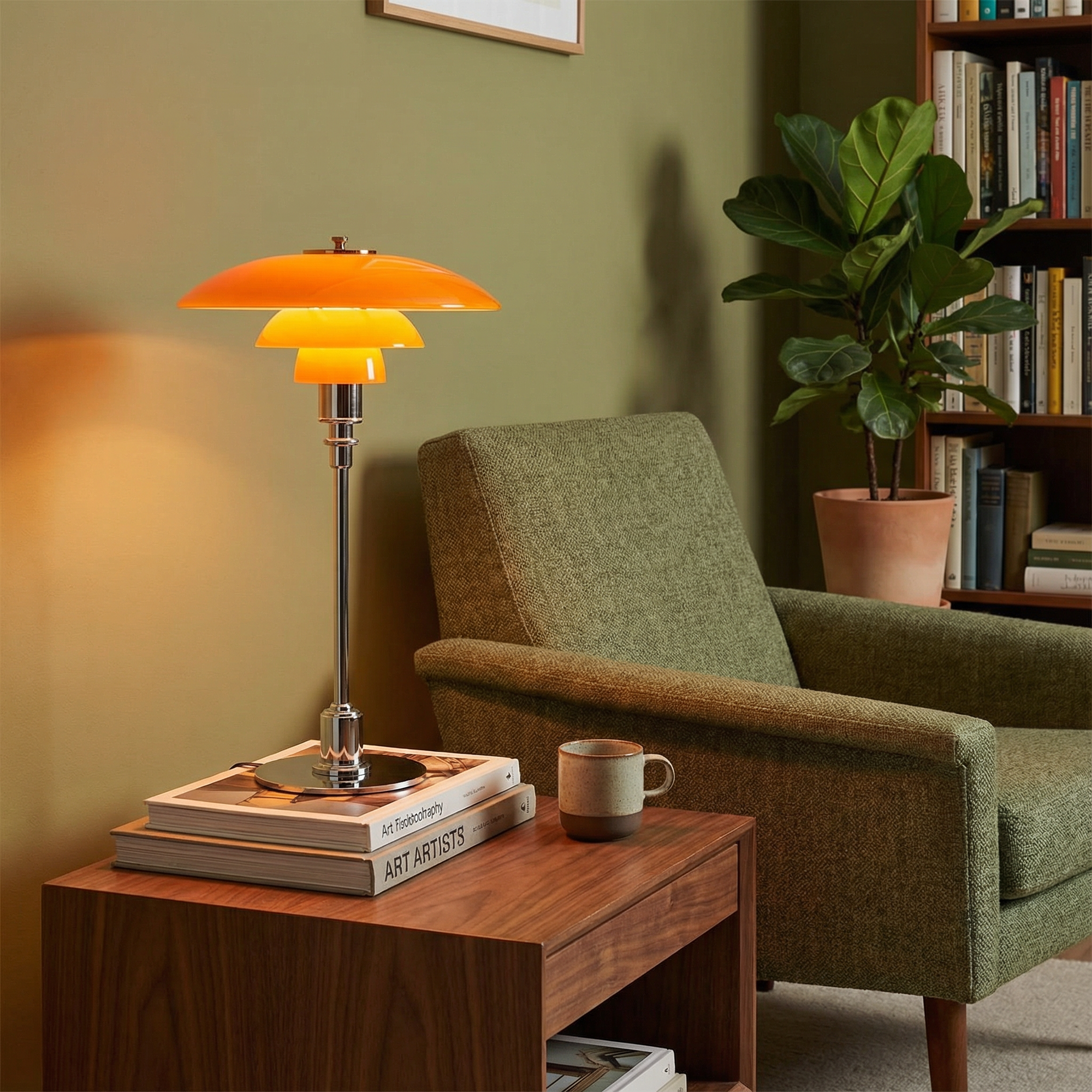 Scandinavian Table Lamp - Warm LED Glow for Bedside or Desk Use 6