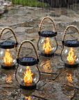 Solar Flickering Flame Lantern - Eco-Friendly Outdoor Lighting 1