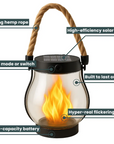 Solar Flickering Flame Lantern - Eco-Friendly Outdoor Lighting 2