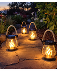 Solar Flickering Flame Lantern - Eco-Friendly Outdoor Lighting 7