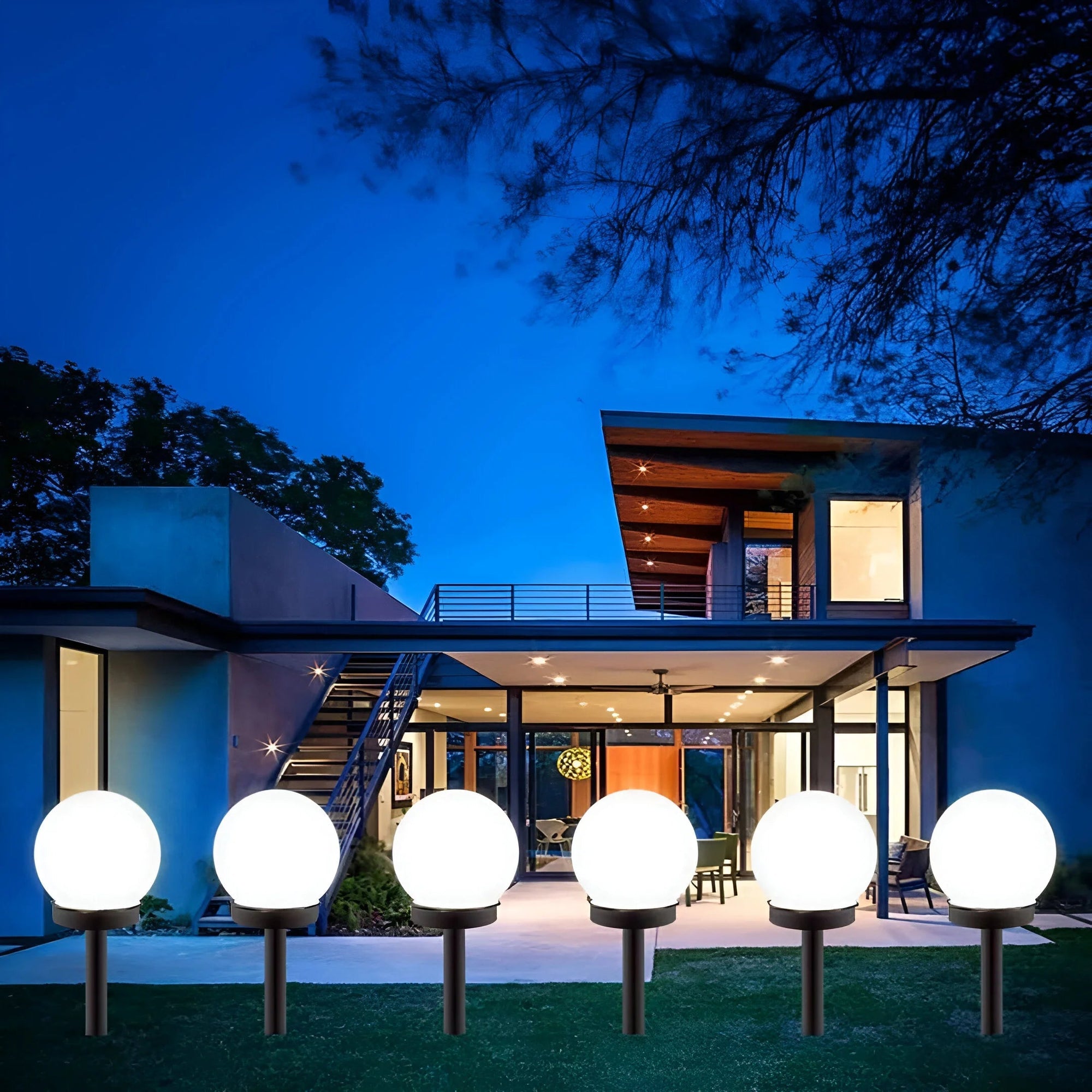 Solar Pathway Lights - Elegant Design with 8-Hour Illumination 1