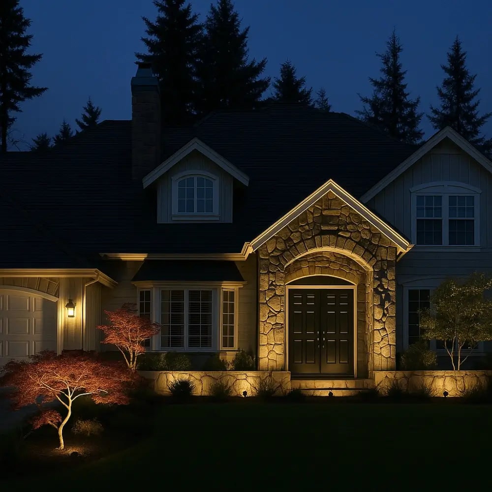 Solar Powered Garden Spotlight - 9 Color Options &amp; Automatic Lighting 0