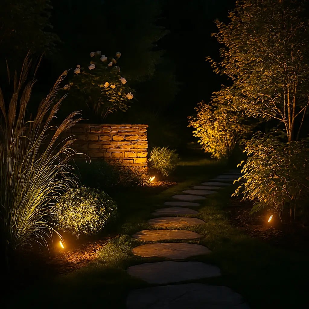 Solar Powered Garden Spotlight - 9 Color Options &amp; Automatic Lighting 1