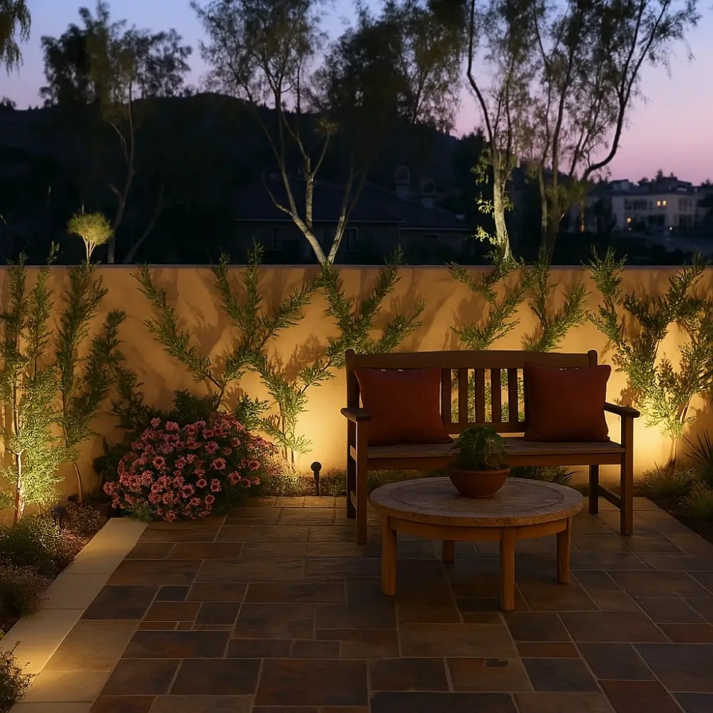 Solar Powered Garden Spotlight - 9 Color Options &amp; Automatic Lighting 3