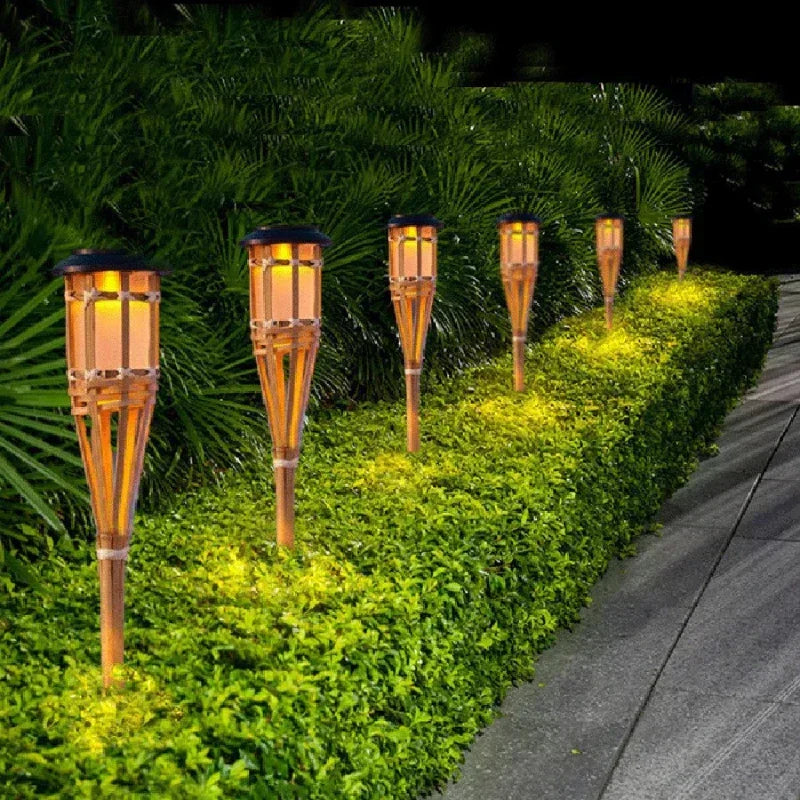 Solar Torch Lights - Realistic Flame Effect &amp; Eco-Friendly Design 2