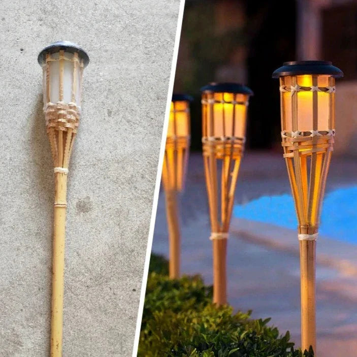 Solar Torch Lights - Realistic Flame Effect &amp; Eco-Friendly Design 4