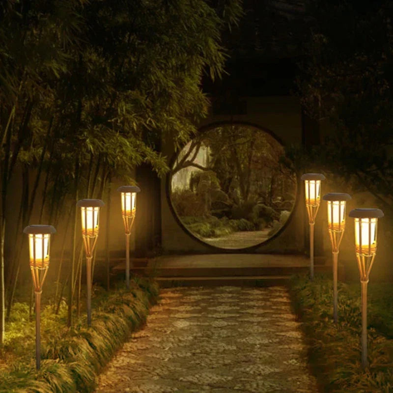 Solar Torch Lights - Realistic Flame Effect &amp; Eco-Friendly Design 5