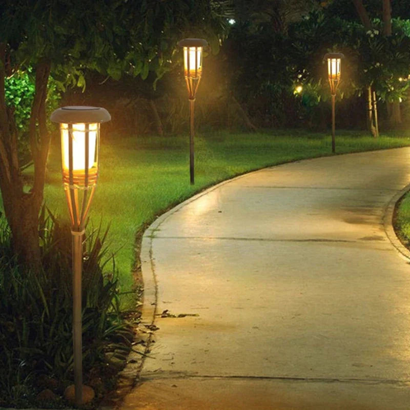 Solar Torch Lights - Realistic Flame Effect &amp; Eco-Friendly Design 7