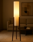 Solid Walnut Floor Lamp - Cozy Warm White Glow for Elegant Spaces 5