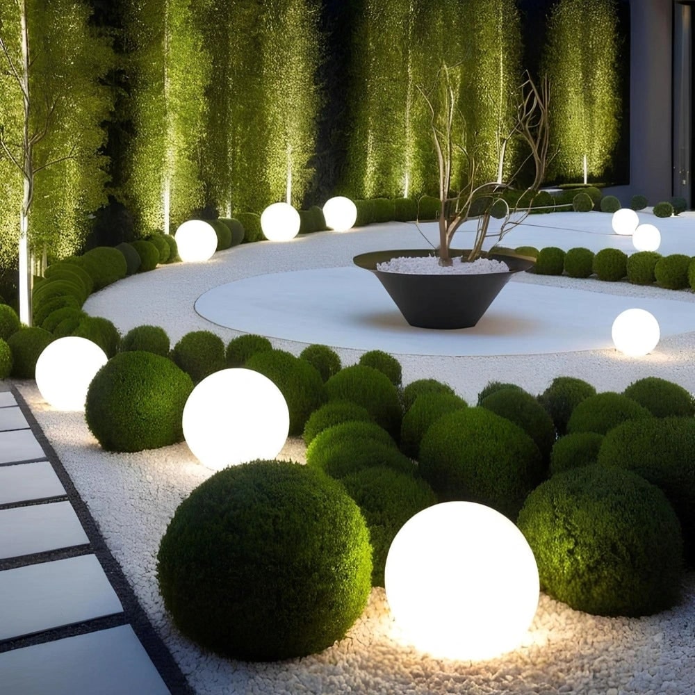 Spherical Solar Garden Light - 16 Color Options, Weather-Resistant 0