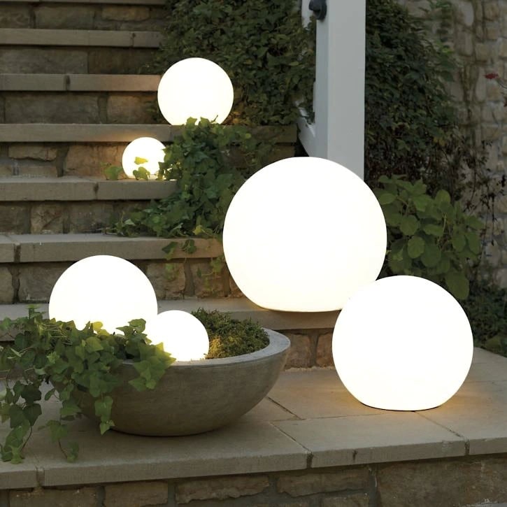 Spherical Solar Garden Light - 16 Color Options, Weather-Resistant 1