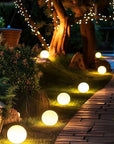 Spherical Solar Garden Light - 16 Color Options, Weather-Resistant 4