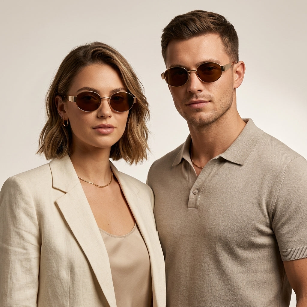 Skyler | Vintage Oval Sunglasses with Timeless Design