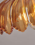 Vintage Glass Pendant Light - Retro Floral Design for Elegant Ambiance 7