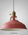 Vintage Industrial Pendant Lamp - Stylish Metal Design & Adjustable Chain 1