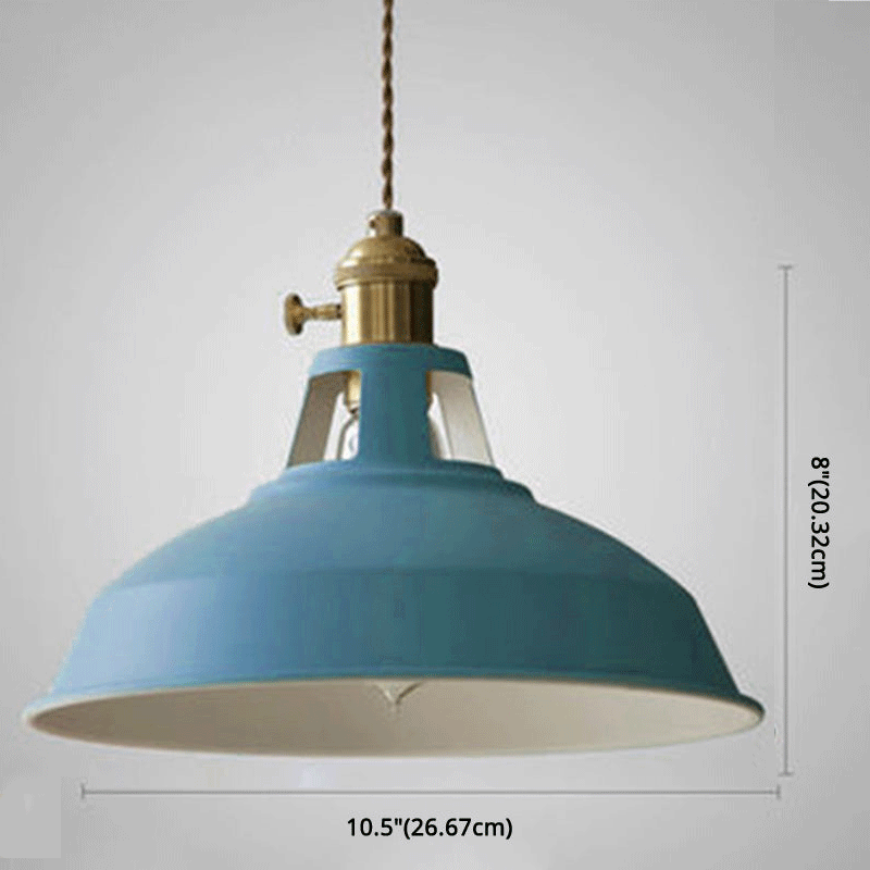 Vintage Industrial Pendant Lamp - Stylish Metal Design &amp; Adjustable Chain 3