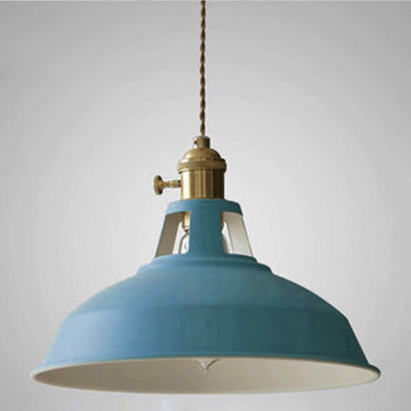 Vintage Industrial Pendant Lamp - Stylish Metal Design &amp; Adjustable Chain 8