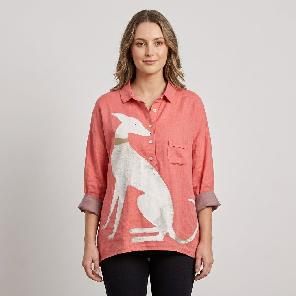 Valencia | Long Sleeve Women’s Blouse with Artistic Design