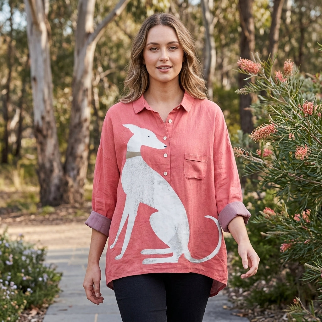 Valencia | Long Sleeve Women’s Blouse with Artistic Design
