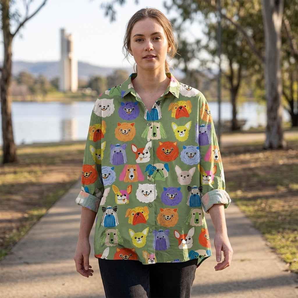 Valencia | Long Sleeve Women’s Blouse with Artistic Design