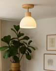 Wood Ceiling Light - Scandinavian & Japanese Design Elegance 1