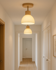 Wood Ceiling Light - Scandinavian & Japanese Design Elegance 2