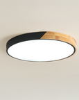 Wooden Ceiling Light Fixture - Minimalist Design with Soft Illumination 0