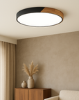 Wooden Ceiling Light Fixture - Minimalist Design with Soft Illumination 1